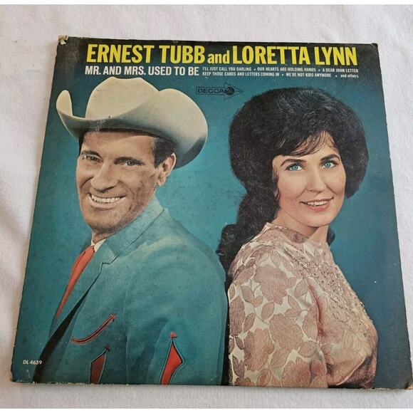 ERNEST TUBB & LORETTA LYNN- MR. AND MRS. USED TO BE VINYL LP DECCA - Picture 1 of 3